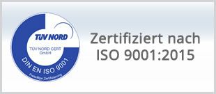Zertifiziert nach DIN EN 9001:2015